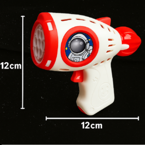 Fehér színű rakéta formájú automata buborékfújó fegyver – színes fényekkel (BBJ) - Image 5