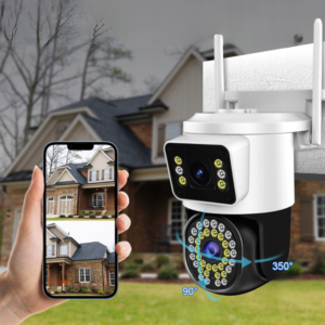 4K 8MP kültéri forgatható dupla WiFi IP kamera – mozgásérzékelővel és intelligens riasztási funkcióval A-2516A (BBD) - Image 4