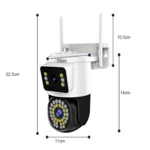 4K 8MP kültéri forgatható dupla WiFi IP kamera – mozgásérzékelővel és intelligens riasztási funkcióval A-2516A (BBD) - Image 6