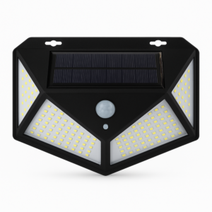 COB LED szolárlámpa mozgásérzékelővel és alkonykapcsolóval – 180 LED-es kültéri napelemes világítás HS-8010A (BBD) - Image 6