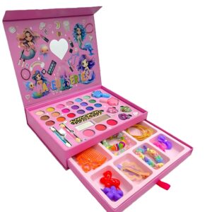 Gyerek sminkkészlet tok tükörrel és fiókokkal – mosható kozmetikai szett gyerekeknek (BBJ) - Image 4