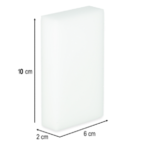 Melamin tisztítószivacs – makacs foltok ellen, vegyszer nélkül 10 x 2 x 6 cm (BBI-9953) (SB) - Image 3