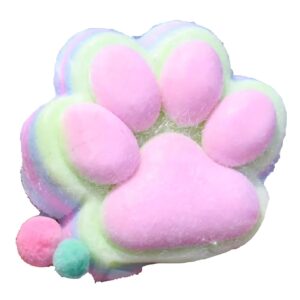 Nagy méretű puha Squishy macskamancs antistressz játék – szivárvány színű 12 cm (BBJ) - Image 6