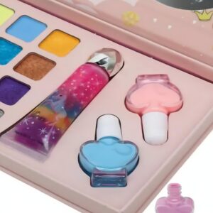 Beautiful baby rózsaszín divat sminkkészlet lányoknak – tükrös kozmetikai paletta játékos stílusos szórakozáshoz (BBJ) - Image 5