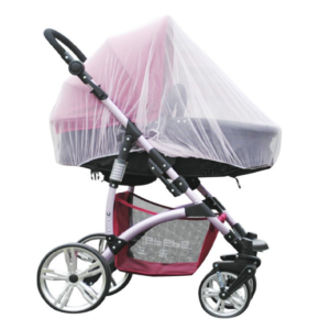 Szúnyogháló babakocsira – elasztikus, könnyen rögzíthető, 140 cm (BBI-7851) (SB) - Image 3