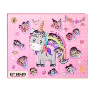 Unikornisos gyöngyfűző készlet gyerekeknek – színes DIY ékszerkészítő szett 3 éves kortól (BBJ) - Image 3