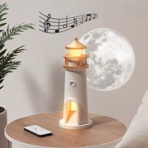 Bluetooth-os holdprojektor lámpa – világítótorony design, hangulatfénnyel és zenelejátszás funkcióval MG-A08-2 (THM) - Image 5