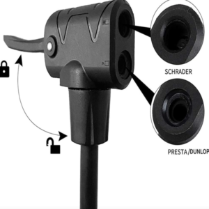 CIAOBOSI nagynyomású lábpumpa 140 PSI – autó- kerékpár- labdafújáshoz ZX-01452 (BBJH) - Image 5