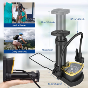 CIAOBOSI nagynyomású lábpumpa 140 PSI – autó- kerékpár- labdafújáshoz ZX-01452 (BBJH) - Image 7