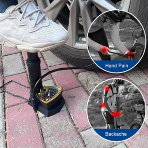 CIAOBOSI nagynyomású lábpumpa 140 PSI – autó- kerékpár- labdafújáshoz ZX-01452 (BBJH) - Image 8