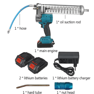 Hitman 62V akkus zsírzógép – erőteljes, hordozható kenőszerszám profi használatra (HT-ZSR-2693L) (THM) - Image 9
