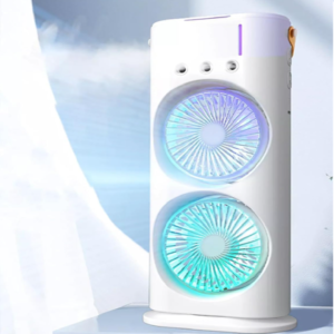 Hordozható asztali párásító ventilátor – 36W, 3 fokozat, 3000 mAh, távirányítóval, fehér FH-888 (BBM) (BBJH) - Image 14