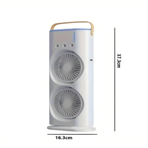Hordozható asztali párásító ventilátor – 36W, 3 fokozat, 3000 mAh, távirányítóval, fehér FH-888 (BBM) (BBJH) - Image 11