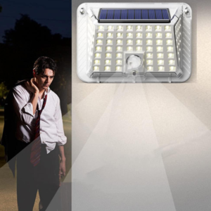 Jortan kültéri napelemes lámpa – 90 LED, mozgásérzékelő, átlátszó burával (THM) - Image 4