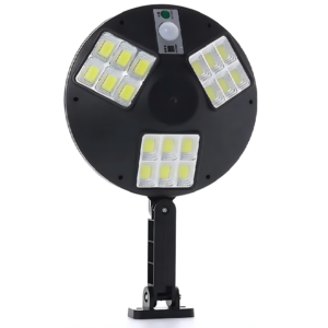 Kör alakú erőteljes 25W-os napelemes LED reflektor – vezeték nélküli kültéri fali fény mozgásérzékelővel LF-1760 (BBL) - Image 6