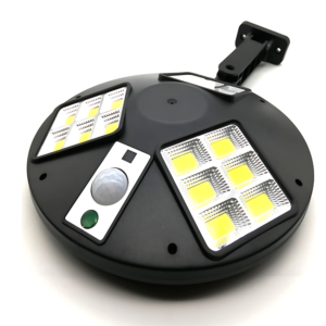 Kör alakú erőteljes 25W-os napelemes LED reflektor – vezeték nélküli kültéri fali fény mozgásérzékelővel LF-1760 (BBL) - Image 5