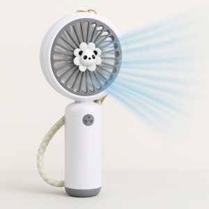 Mini USB-s pandás ventilátor – hordozható, újratölthető kézi léghűtő gyerekeknek és felnőtteknek KOS-19007 (BBD) - Image 3