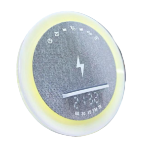 Multifunkciós ébresztőóra bluetooth hangszóróval – RGB LED fény, és vezeték nélküli töltés 10W (BBJH) - Image 7