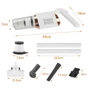Multifunkciós 3 az 1-ben porszívó – 4 cserélhető fejjel erőteljes 120W motorral, szűrőrendszerrel KE25-144 (BBV) - Image 5