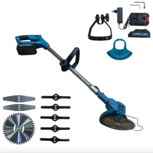 THOLux 36V akkus szegélynyíró – teleszkópos, dupla akkus, Kék M-9008 (BBD) - Image 4