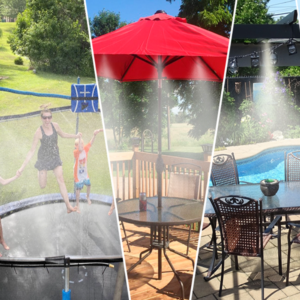 Teraszhűtő vízpermet rendszer – 20 m tömlővel a frissítő kültéri hűtéshez (BBM) - Image 4