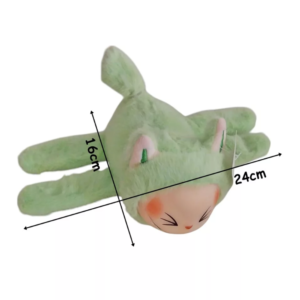 Éneklő Labubu plüss csuklópánttal – interaktív kabala fiús színben (BBJ) - Image 9