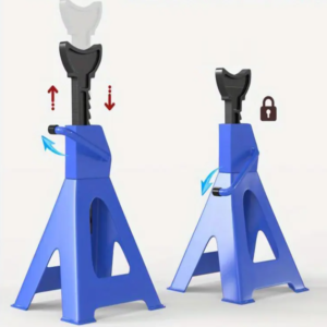 6 tonnás állítható autós emelőbak – nagy teherbírású, stabil emelőállvány garázsba és műhelybe, 590mm magasságig (BBD) - Image 4