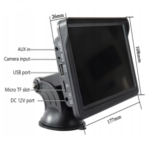 Autós multimédiás navigációs rendszer – 7"-os" HD érintőképernyő, CarPlay & Android Auto, Bluetooth 5.4, FM/AUX, TF kártyahely SD7299 (THM) - Image 12