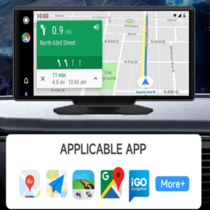 Autós multimédiás navigációs rendszer – 10,26" HD érintőképernyő, CarPlay & Android Auto, Bluetooth 5.4, FM/AUX, TF kártyahely LF102606 (THM) - Image 6