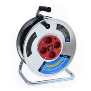 Flinke/Hitman 50m kábeldob – 3x2,5mm hosszabbító, 4 aljzattal és biztonsági kapcsolóval masszív kivitel (BBD) - Image 6