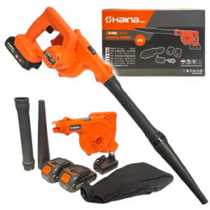 Haina 48V akkumulátoros lombfúvó és porszívó 2 az 1-ben – erőteljes vezeték nélküli kerti gép 2 db akkumulátorral (BBD) - Image 7
