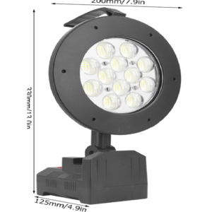 Hordozható, ultra erős, vízálló, hordozható kézilámpa 192 LED- állítható világítású keresőlámpa W872A (BBV) - Image 8