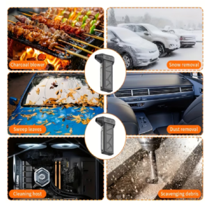 Hordozható turbóventilátor – 3 az 1-ben autós fúvó és ventilátor USB/DC tápegységgel 7728 (BBD) - Image 6