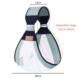 Kényelmes állítható babahordozó újszülötteknek – párnázott, széles vállpántokkal a biztonságos hordozáshoz (BBM) (FX) - Image 3