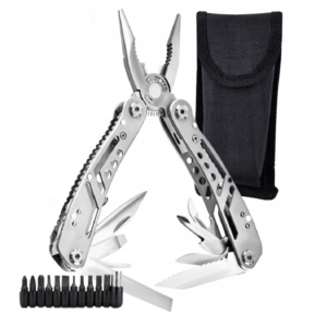 13 az 1-ben többfunkciós kemping szerszám – kés, csavarhúzó, fűrész és egyéb hasznos eszközök (BBL) - Image 9