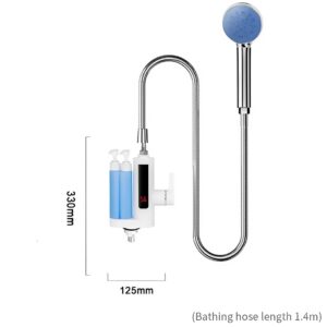 220V LED kijelzős átfolyós vízmelegítős csaptelep zuhanyfejjel és szappanadagolóval – energiatakarékos és modern megoldás konyhába és fürdőszobába KL25-129 RY001-2(BBV) - Image 3