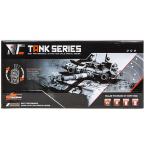 4 irányú távirányítós harci tank játék – forgó toronnyal, zenével és LED világítással, masszív kialakítás XJ13-6 (BBJ) - Image 5