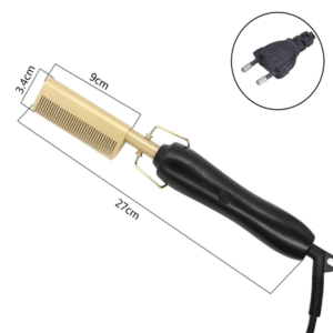 Elektromos hajkiegyenesítő fésű – állítható hőmérsékletű kerámia bevonatú simítóeszköz a gyors és tartós hajegyenesítéshez KOS20004 (BBD) - Image 5