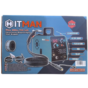 HITMAN 3in1 inverteres CO2 hegesztőgép – kombi hegesztő védőgáz nélkül, multifunkciós FLUG/MMA/TIG használatra HT-FMIG-320XR (BBD) - Image 3