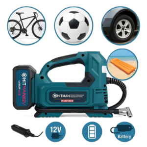 Hitman 62V akkumulátoros kompresszor – hordozható légkompresszor autó- és kerékpárgumik felfújásához HT-ACP-6831 (BBD) - Image 3