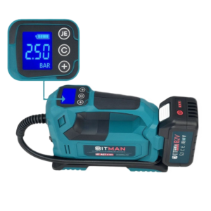 Hitman 62V akkumulátoros kompresszor – hordozható légkompresszor autó- és kerékpárgumik felfújásához HT-ACP-6831 (BBD) - Image 7