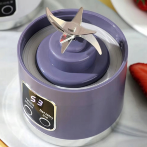 Hordozható smoothie mixer és gyümölcscentrifuga – mini turmixgép palackkal, friss gyümölcslevekhez és turmixokhoz HS860 (BBM) - Image 3