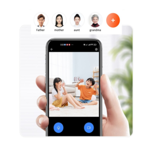 Intelligens babafigyelő kamera Full HD 1080p felbontással – WiFi, 2.8" LCD kijelző, éjszakai látás, kétirányú kommunikáció, mozgásérzékelő és videóhívás funkció W06 (BBD) - Image 4