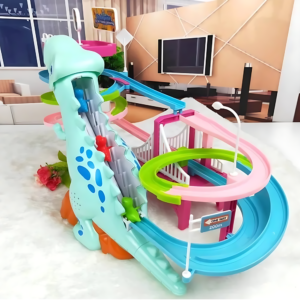 Interaktív dinoszauruszos játékpálya gyerekeknek – zenélő, színes elektromos pálya dinoszaurusz figurákkal 616-70 (BBJ) - Image 3