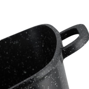 KlönBerg 8 részes fekete márványbevonatos edénykészlet fedővel – négyzet alakú, minden tűzhelyhez kompatibilis KB4058 (BBA) - Image 4