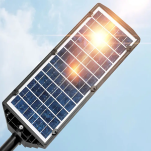 Napelemes 3500W utcai lámpa – erős fényű, szürkületi és mozgásérzékelős kültéri LED világítás W7100B-8(BBD) - Image 4