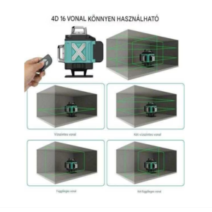 Professzionális Hitman GLS-2416LD 4D szintező lézer – dupla 5V max akkumulátor + állvány 2416LD (THM) - Image 3