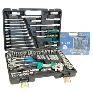 Professzionális Hitman szerszámkészlet 177 részes – racsnis kulcsokkal és tartozékokkal, praktikus tárolódobozban HA-0067 (FX) (BBD) - Image 4