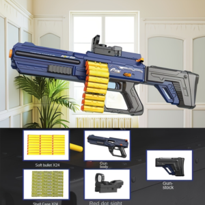 Super Gun szivacslövő játékfegyver – többfunkciós soft bullet pisztoly gyerekeknek 102-1 (BBJ) - Image 3