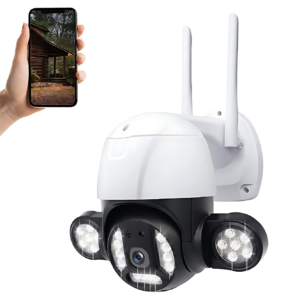 THO CAM-309 vízálló kültéri WiFi biztonsági kamera – távolról vezérelhető, éjjellátó IP kamera megfigyeléshez V380 (BBD) - Image 4